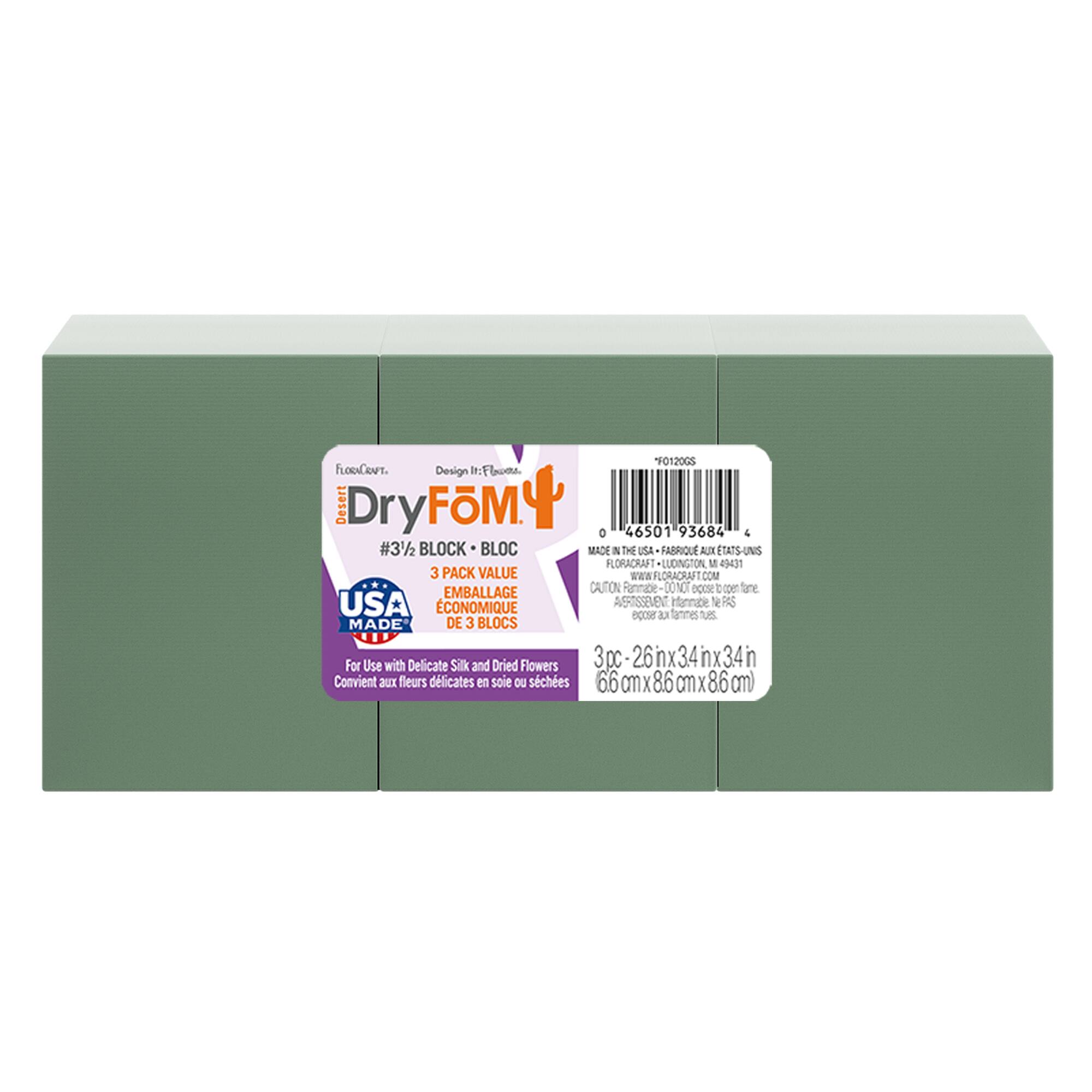 18 Packs: 3 ct. (54 total) FloraCraft® DryFōM® Green Block